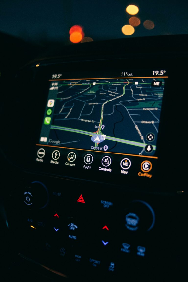 Image of Google map interface on a screen